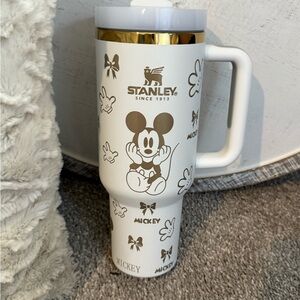 Stanley White and Gold Mickey Mouse Travel Mug